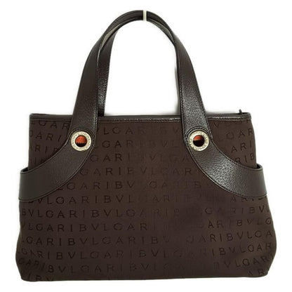 Bvlgari Handbag Logomania Dark Brown Leather
