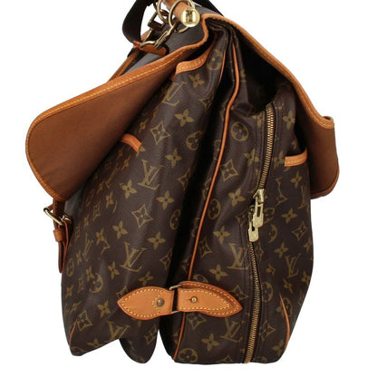 Louis Vuitton Sac Chasse M41140 Monogram Women's Shoulder Bag Brown Excellent