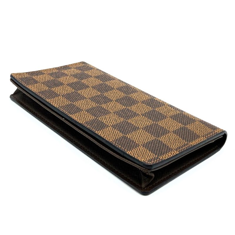 Louis Vuitton Porte Cult Cles Di N60825 Wallet Damier Brown Long Wallet Ladies
