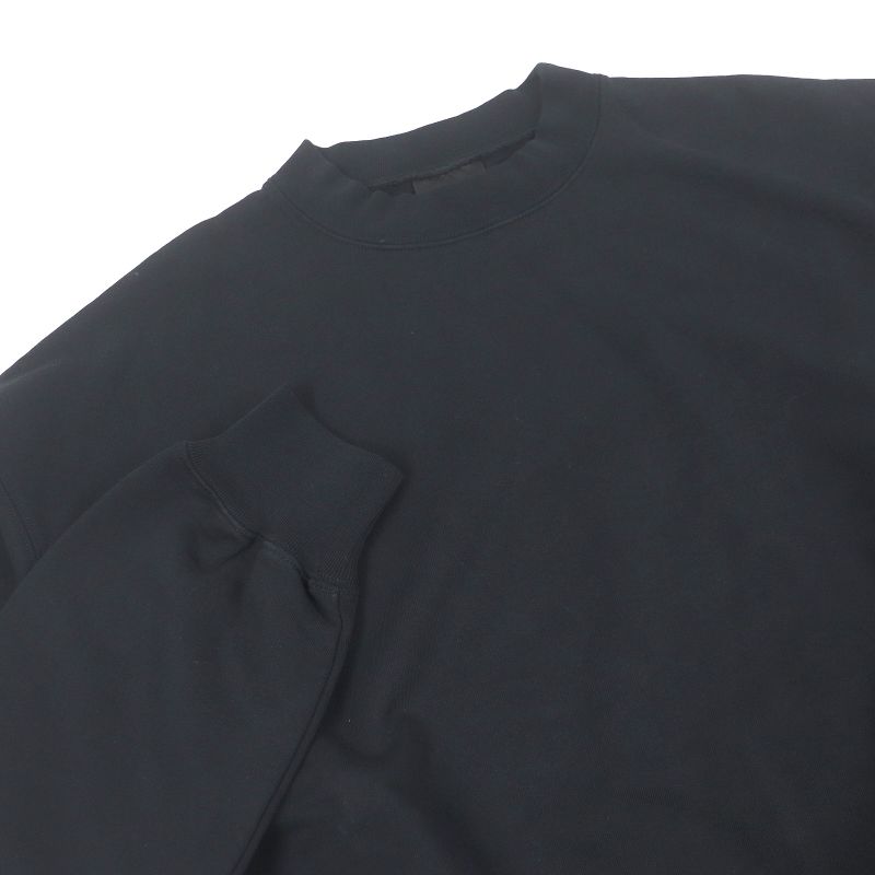 Balenciaga 22AW 697869 Back Logo Embroidery Oversized Sweatshirt Black XXS