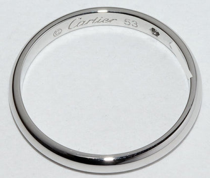 Cartier Ring Pt950 Diamond 1P (001ct) Classic Wedding Ring 1895 Wedding Ring