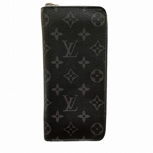 Louis Vuitton Monogram Eclipse Zippy Wallet Vertical M62295 Long Wallet For Men