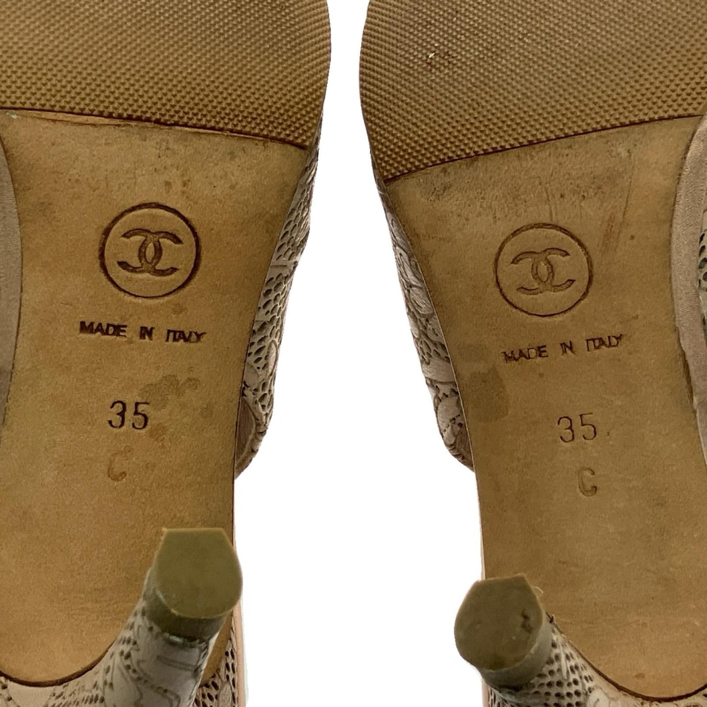 Chanel Ring Back Strap Sandals 22.5cm (8.86in)