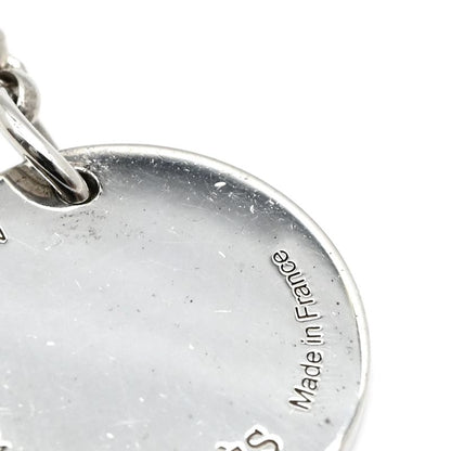 Hermes Necklace Exlibris Pendant PM 18k Pink Gold Silver 925 Silver and Pink