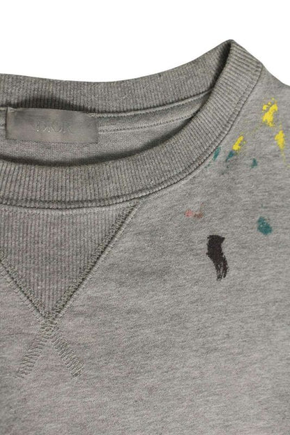 Dior 21SS 183j686a0554 Paint Print Logo Embroidery Oversized T-shirt Men's S