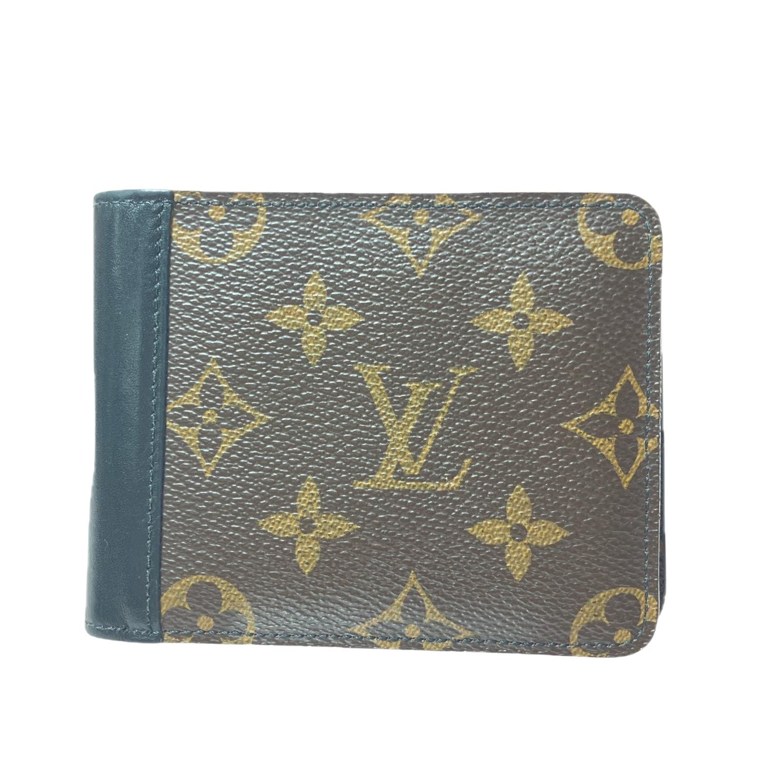 Louis Vuitton Men's Bifold Wallet Monogram Macassar Portefeuille Gaspar