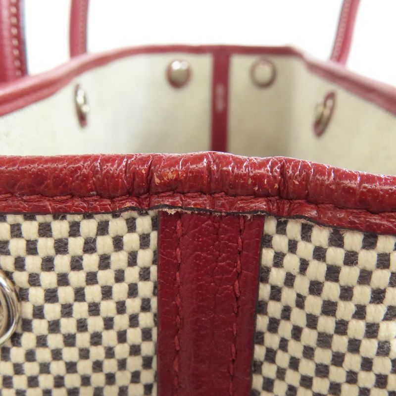 Hermes Garden Party TPM Silver Hardware Tote Bag Canvas Women