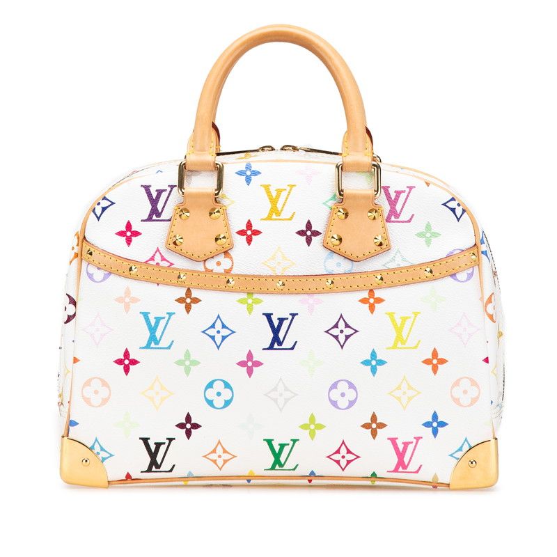 Louis Vuitton Monogram Multicolor Trouville Studded M92663 Bronze White PVC
