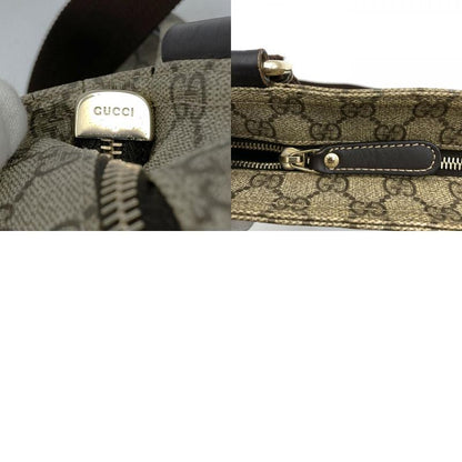 Gucci 201446 Shoulder Bag Brown GG Supreme Canvas Women's High Brand
