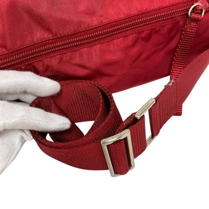 Prada B1738 Messenger Red Shoulder Bag Cabasn Diagonal Shoulder Brand Red Women