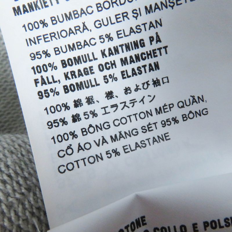 Prada 23SS 134668 Triangle Logo/triangle Logo Plate Oversized Sweatshirt Grey