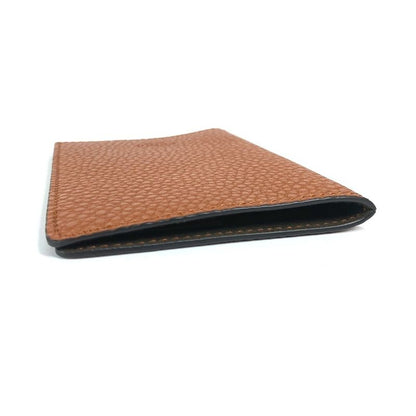 Fendi Passport Case With Logo Leather Brown