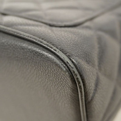 Chanel Tote Bag Revival Tote Caviar Skin Black Gold Hardware Women's