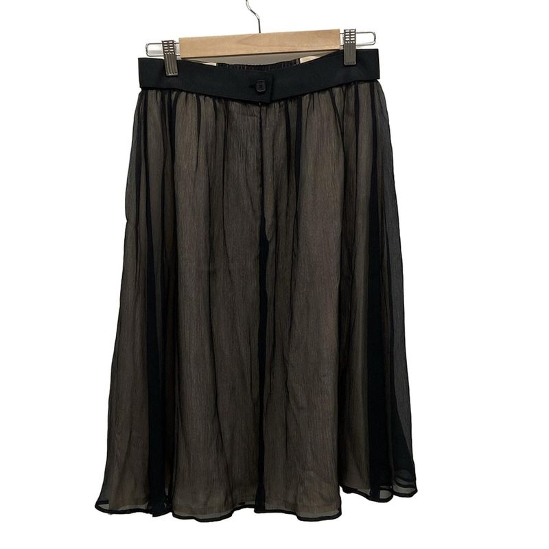 Fendi Long Skirt Size 40 M Women - Black And Beige See-through