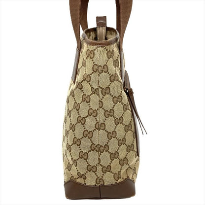 Gucci Tote Bag GG Canvas Leather Beige 019 0402 Women