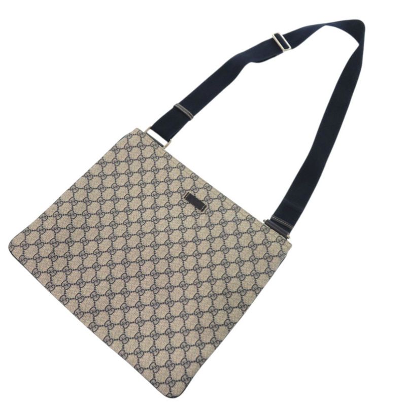 Gucci 201446 GG Supreme Navy Shoulder Bag 1720 Gucci