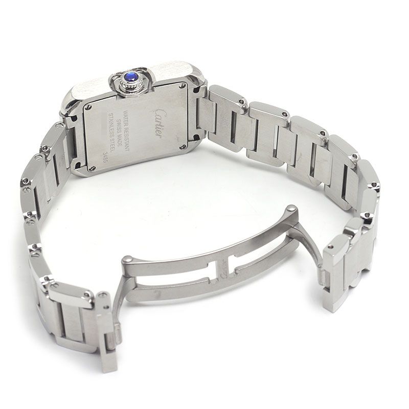 Cartier Tank Anglaise SM W5310022 Silver Dial Ladies