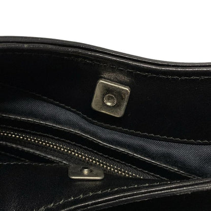 Gucci Shoulder Bag GG Pattern 106250 Black Leather