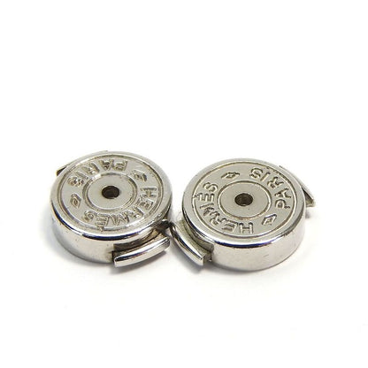 Hermes Earrings Caje De Ashe H Cube Off-white Silver Plated Accessories Jewelry