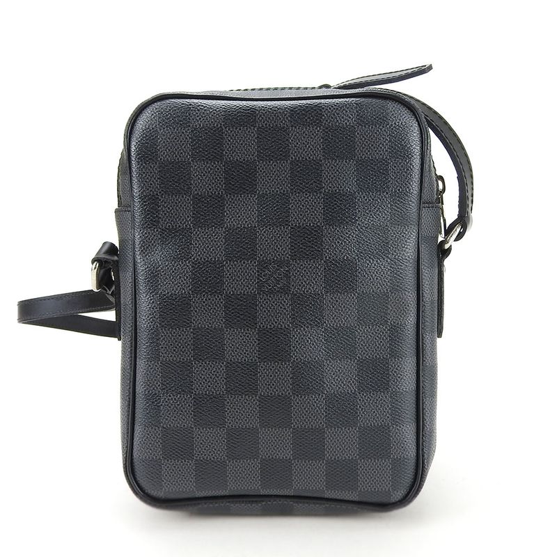 Louis Vuitton Shoulder Bag LEM N41446 Damier Graphite Grey Black Silver