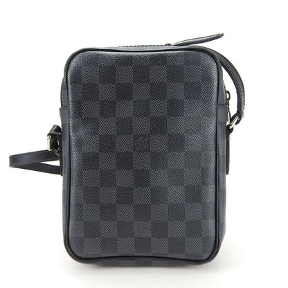 Louis Vuitton Shoulder Bag LEM N41446 Damier Graphite Grey Black Silver