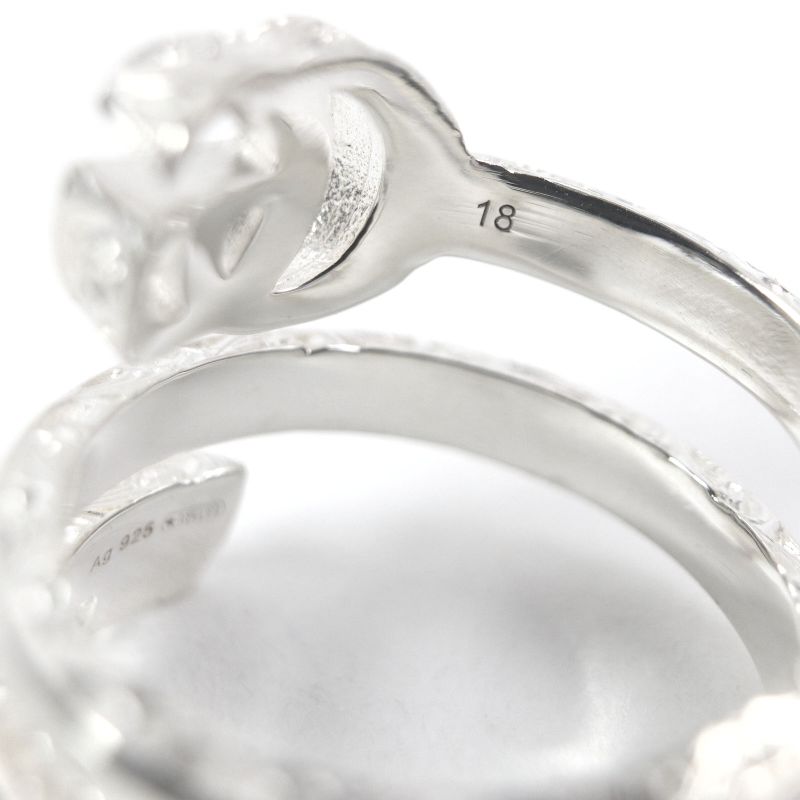 Gucci 770719 Double G Key Motif Ring Ring Ag925 Silver 18 Weight