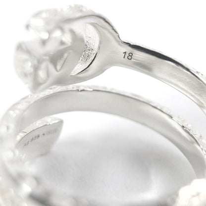 Gucci 770719 Double G Key Motif Ring Ring Ag925 Silver 18 Weight
