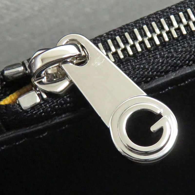 Goyard Louette Structured PM Black Goyard Canvas Cuff Black Shoulder