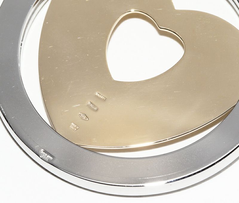 Bulgari Pendant Top Charm 18K Yellow Goldxss Tondo Heart Pendant Top