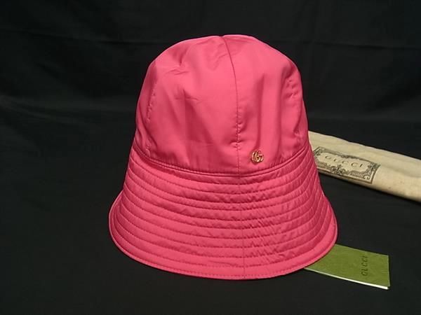 Gucci GG Marmont 100% Polyester Bucket Hat Hat Size Indicated L 58cm