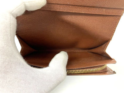 Louis Vuitton Monogram Porte Monet Vieux Trésor Fold Wallet L-shape Zipper