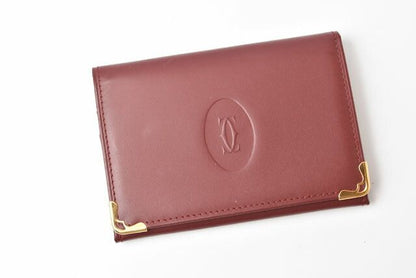 Cartier Card Case Business Card Holder Pass Case Cartier Must De Cartier