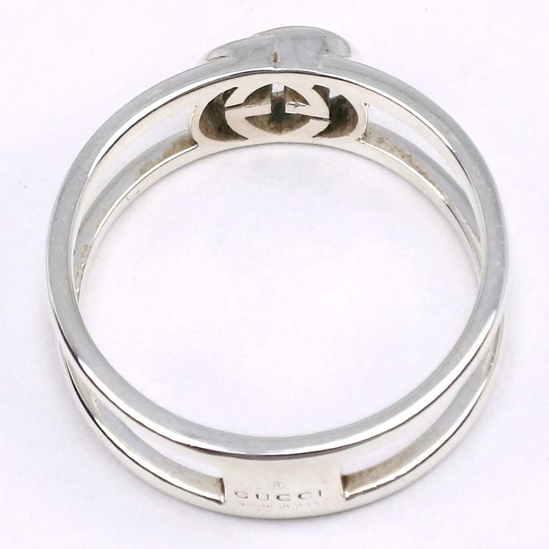 Gucci G Logo Ring Silver 925 Size 10 Ladies 2.0g Ring