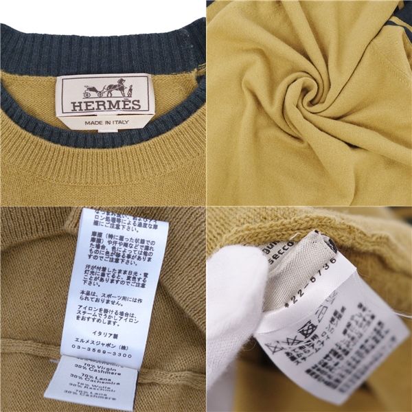 Hermes Knit 22AW Sweater Long Sleeve Wool
