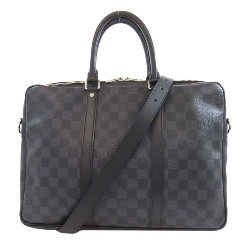 Louis Vuitton N41478 Porte Documents Voyage PM Business Bag Damier Canvas Women