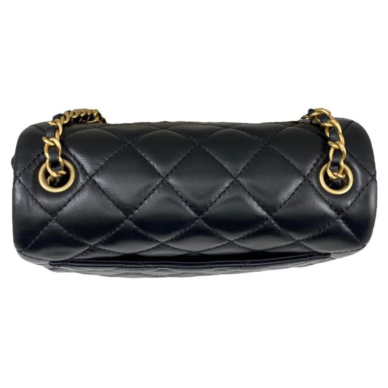 Chanel Shoulder Bag Mini Flap Bag Coco Ball Pearl Crush Chain Shoulder Storage