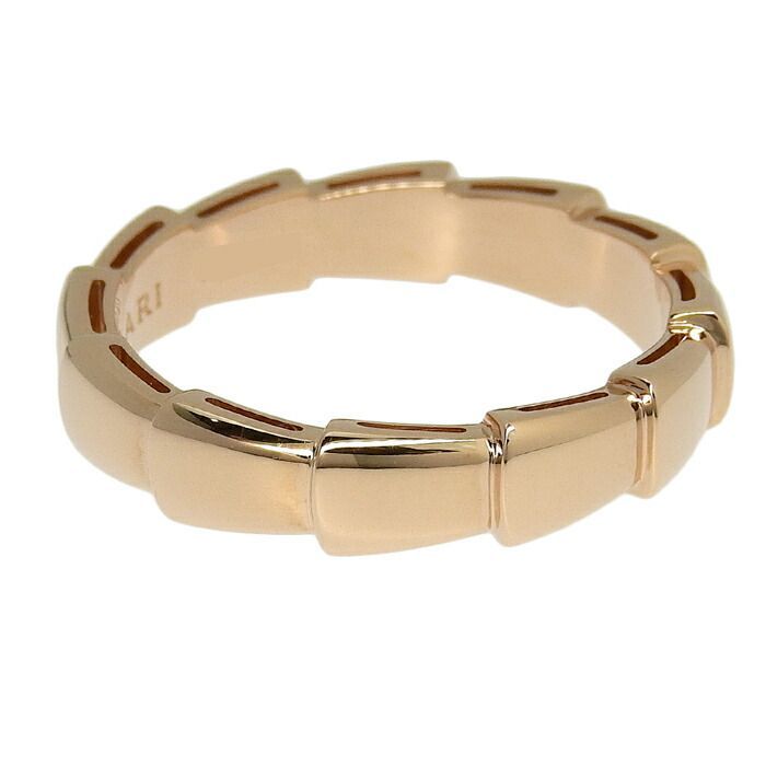 Bvlgari Bulgari Serpenti Viper Ring 18K Pink Gold 750 Pink Gold #64 Equivalent
