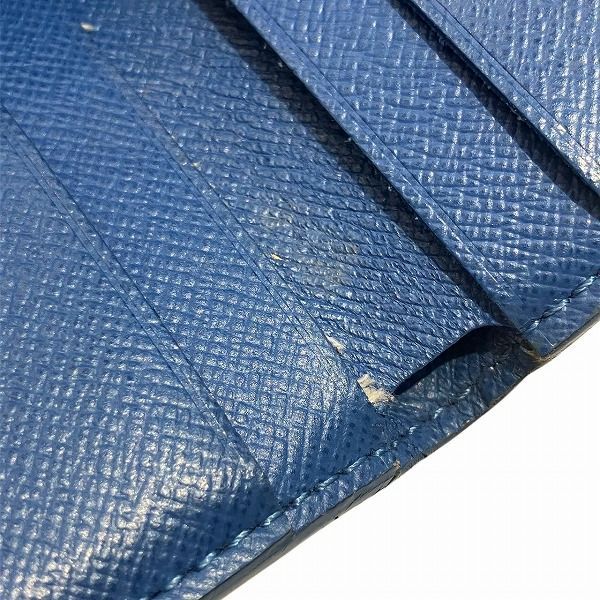 Louis Vuitton Monogram Portefeuille Zoë M63881 Blue Jean Trifold Wallet For