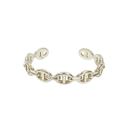 Hermes Chaine D'ancre Bangle Silver 925 Bracelet Accessory 34216