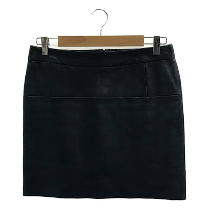 Celine - Phoebe Period Lamb Leather Skirt - 36 - Navy - Women