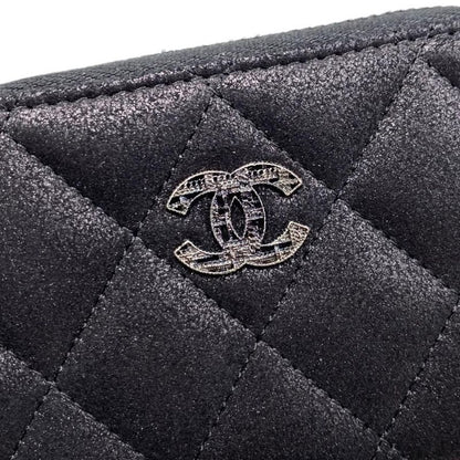 Chanel Card Case Coin Case Chain Me Coin Purse Matelasse Goatskin Coco Mark