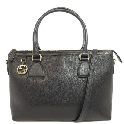 Gucci 449659 Interlocking G Outlet 2WAY Tote Bag Leather Women