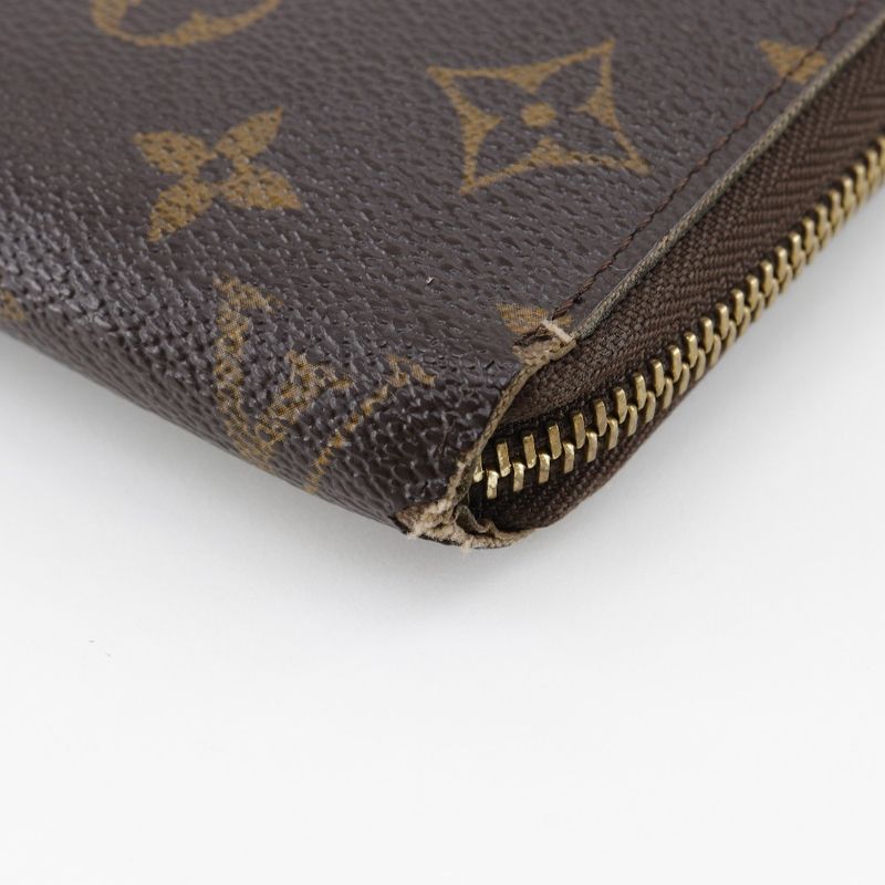 Louis Vuitton Zippy Wallet M60017 Monogram Canvas Brown Ladies Long Wallet