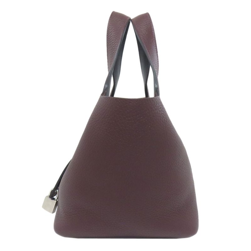 Hermes Picotin Lock PM Eclat Silver Hardware Handbag Taurillon Women