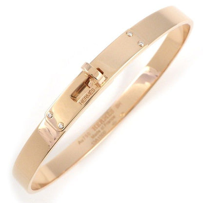 Hermes Bracelet Kelly PM H109032b 00SH 4 Points Diamonds Total 02ct 18K Pink