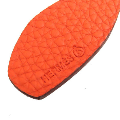 Hermes Petite Ash Beaver Epson/togo Bagcharm Pink/orange With Boxwomen's Large