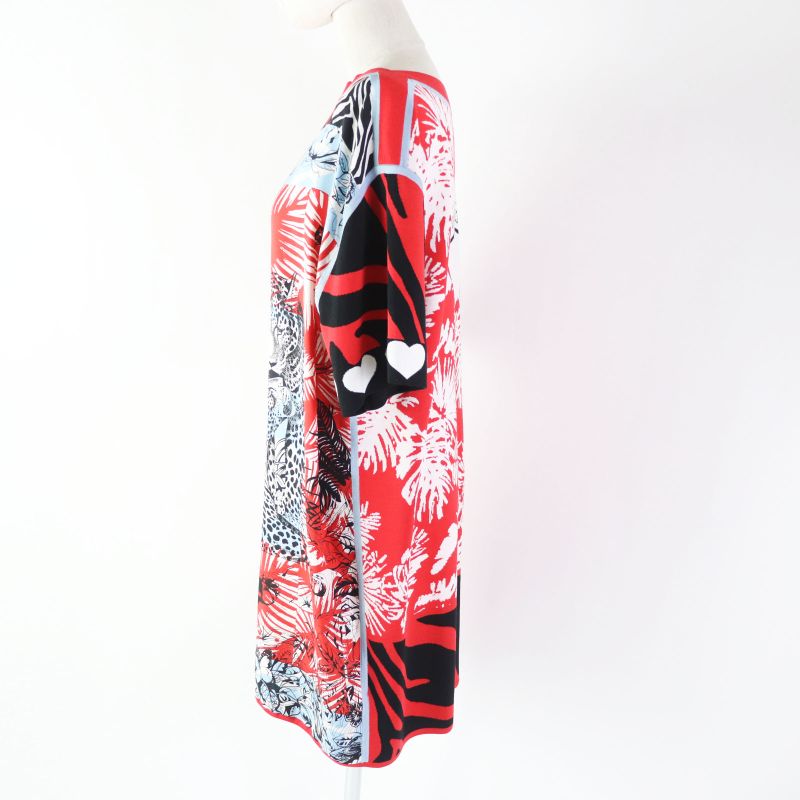 Hermes 3e2827d3 Jungle LOVE Jungle Love Silk Tunic/dress Red 38 Made In Italy