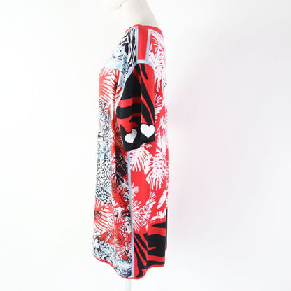 Hermes 3e2827d3 Jungle LOVE Jungle Love Silk Tunic/dress Red 38 Made In Italy