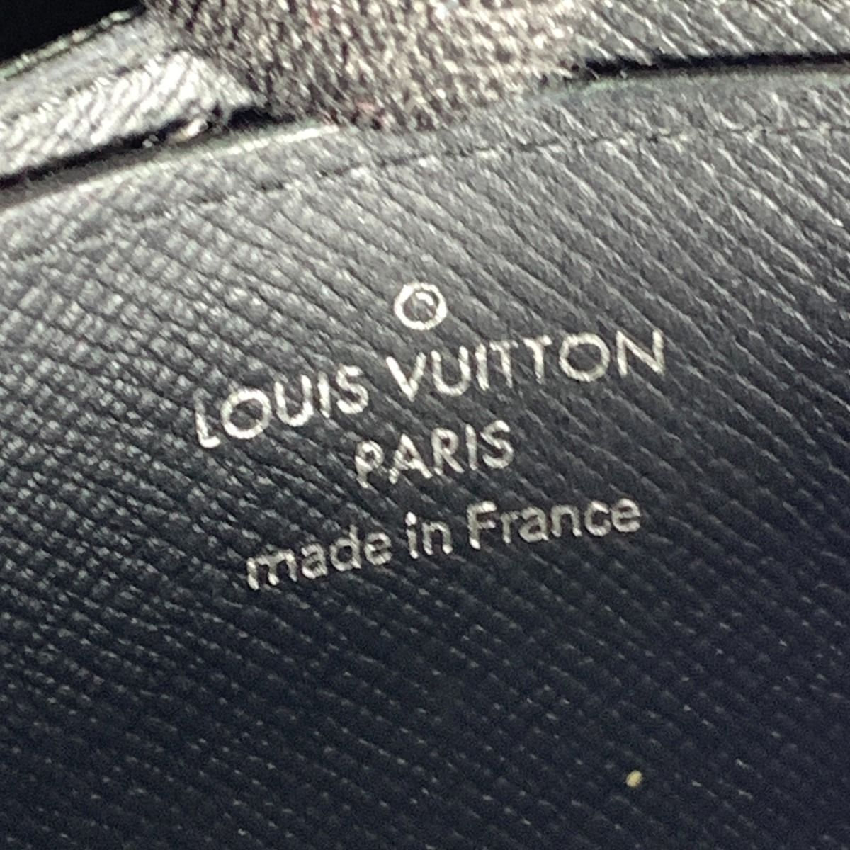 Louis Vuitton Damier Graphite Zippy Coin Purse Coin Case M63076 Black