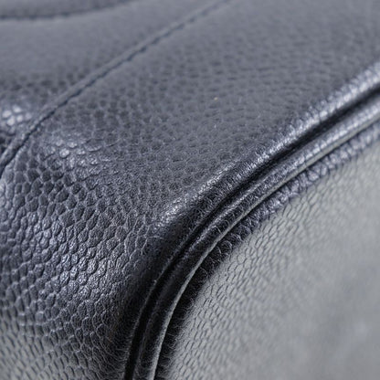 Chanel Vanity Coco Mark Caviar Skin Black Ladies Handbag